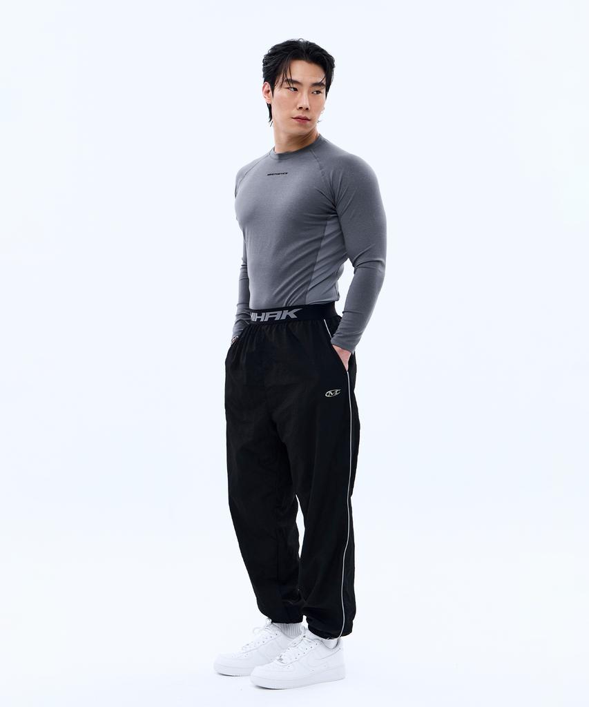 Mihag Signature Band Nylon Jogger Pants (Black)