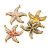 2pcs Stainless Steel Enamel Summer Starfish 4.2cm Flower Charms for DIY Earring Jewelry Materials Making Pendant Supplies Crafts