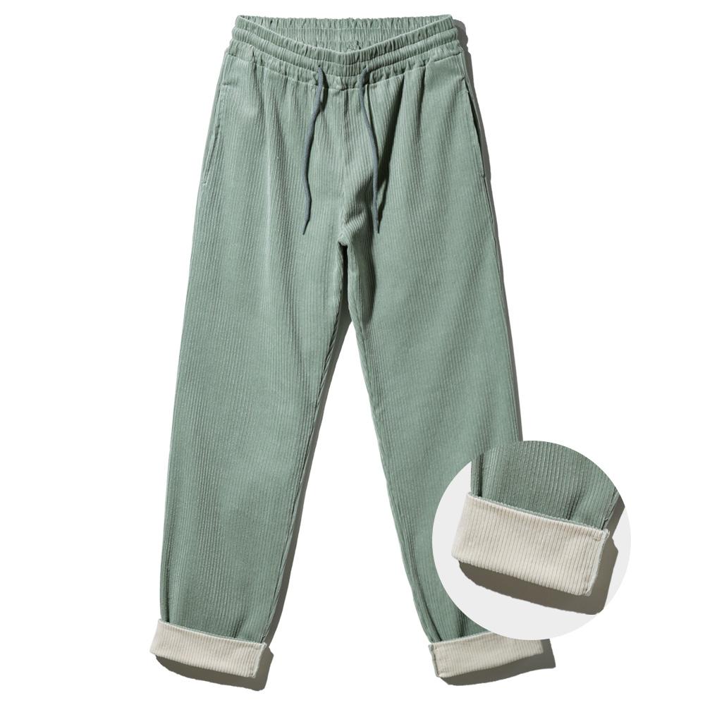 ALVINCLO Corduroy Color Block Semi-Wide Training Pants Pan1763 (3 Colors)
