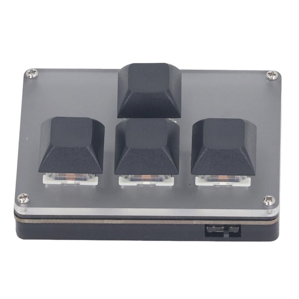 Type C Wireless Mechanical Keyboard 4 Key 2.4G USB Custom Keypad for Game Office Media