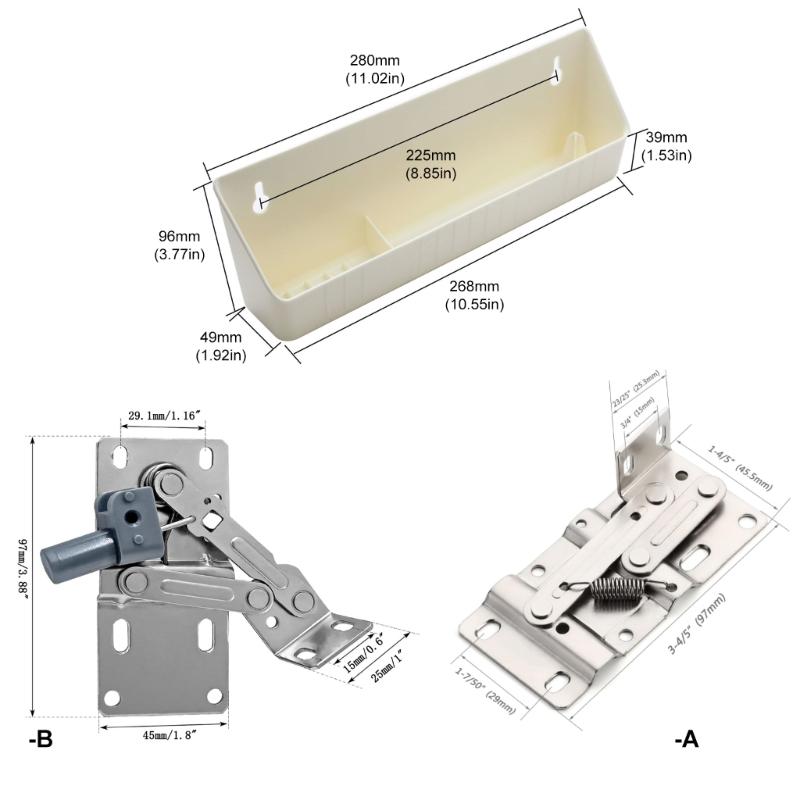 Double Set Waterproof Plastic Drawer Trays With Gentle Shut Mechanism For Home Practical Bathroom Organizers