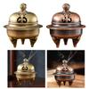 Incense Burner Incense Holder for Cone/Coil Elephant Foot Lotus Design Antique Design Small for Living Room Tea Room Office