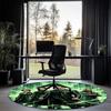 Matrix Printed Round Rug Carpet Chair Rug Area Rug Entryway Doormats,for Office Chair Living Room Bedroom Kitchen Room.