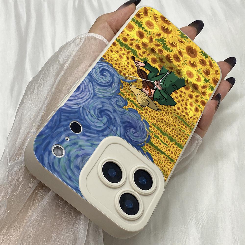 M533 Van Gogh Eyes A7E Design art Angel Eyes Soft Phone Cases for iPhone Samsung Galaxy Xiaomi Rdemi Huawei Honor Infinix Realme OPPO All Model Case