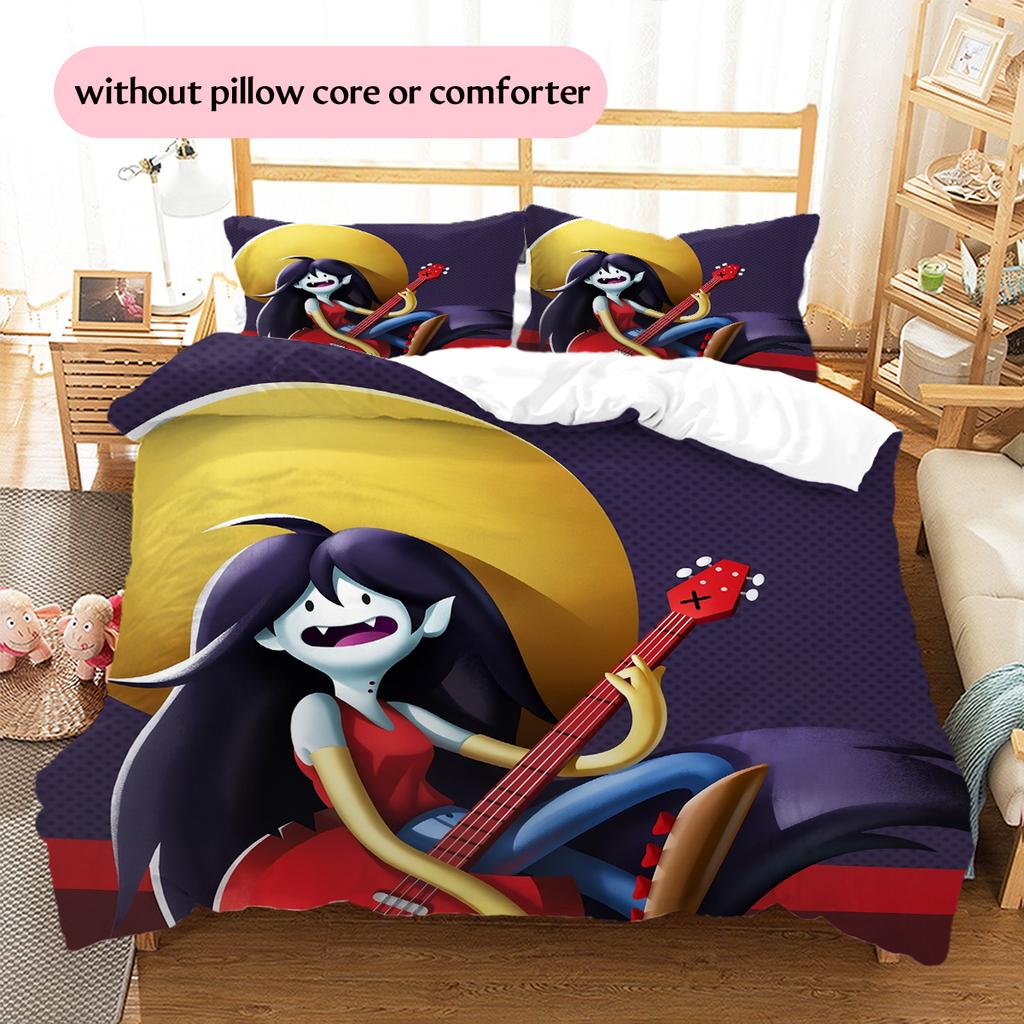 Marceline the Vampire Queen  Pattern Bedding Quilt Set  Home Decoration  Gift (1 * duvet cover + 2 * pillowcase  without core)
