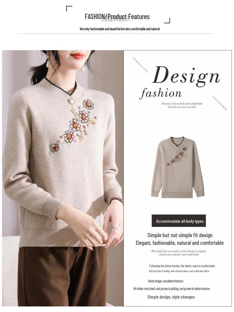 Women's Fleece-Lined Sweater: Warm, Thick One-Piece for Autumn and Winter