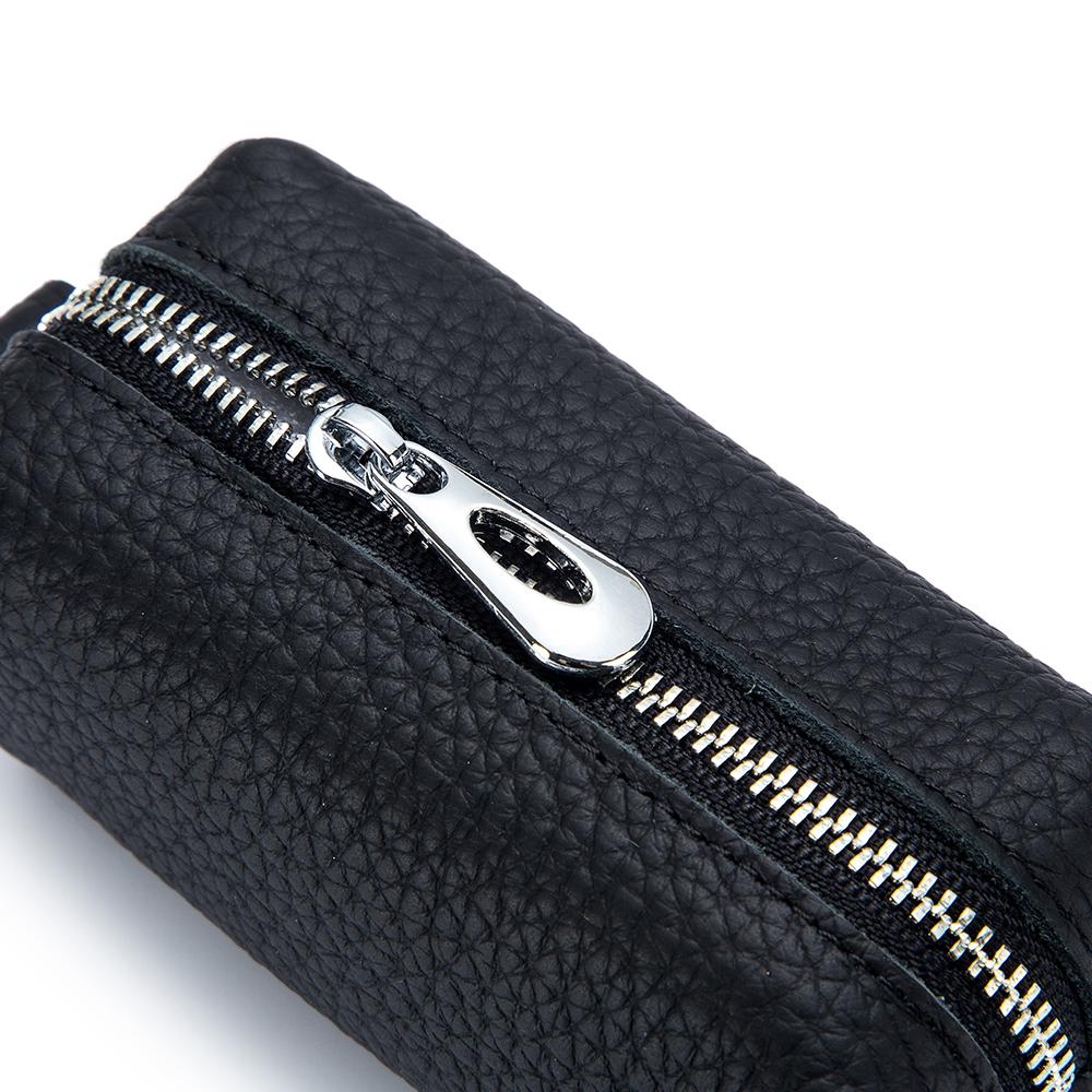 Portachiavi in Vera Pelle per Uomo e Donna, Borsa Portachiavi Auto Carina, Portamonete di Qualità, Organizer per Piccole Cose, Mini Portafoglio con Doppi Portachiavi
