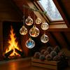 Led Hanging Bauble Acrylic Holiday Hanging Decoration 3d Christmas Ornament American Acrylic Christmas Pendant For Holiday Gift