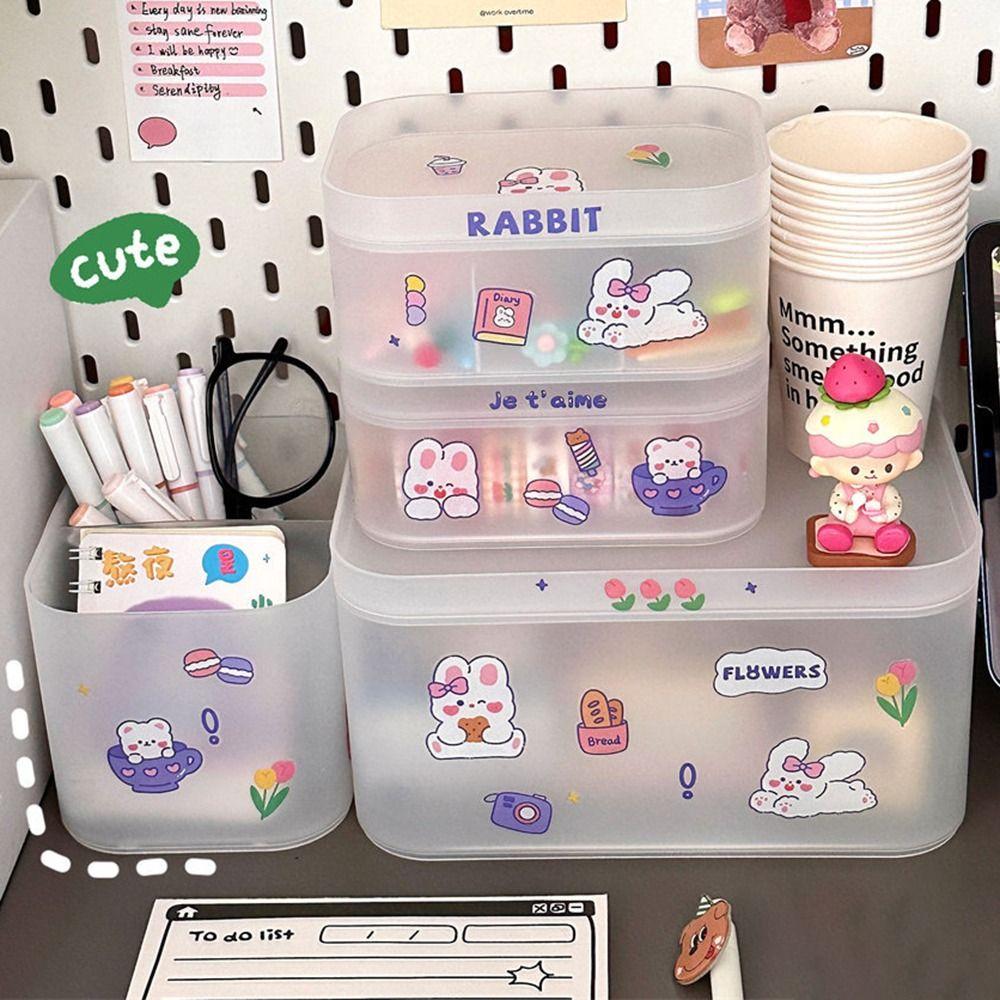 

Dustproof Storage Rack with Cover Jewelry Box Multifunctional Cosmetics Storage 7
