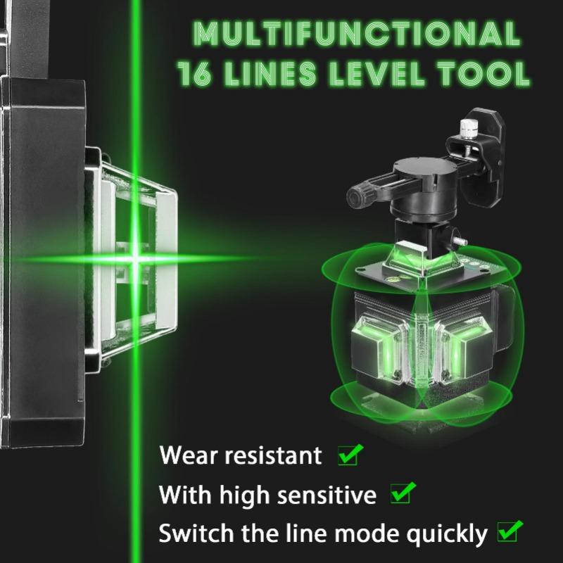 New Infrared 16 Green Light Level Outdoor Strong Light Multi-functional Special Laser Level Ultra Strong Light Level