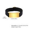 Vnox Free Custom Engraved Stainless Steel Elastic Bracelet for Men, Gold Plated Name Wristband, Adjustable Fabric Nylon Band New