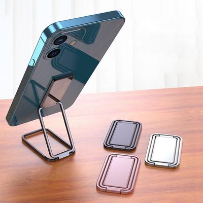 Metal Universal Finger Ring Phone Holder Stand Bracket Mini Phone Holder 360 Degree Rotating for Mobile Phone Pad Back Sticker