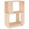 Bookshelf Room Divider 20.1 x 9.8 x 27.6 in (51 x 25 x 70 cm) Solid Pine Wood