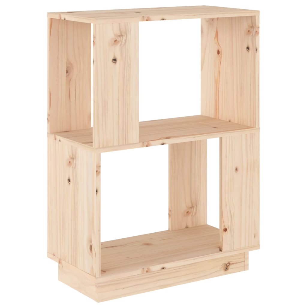 Bookshelf Room Divider 20.1 x 9.8 x 27.6 in (51 x 25 x 70 cm) Solid Pine Wood