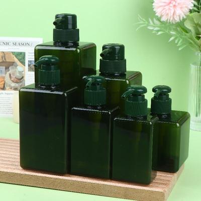 100-650Ml Square Bathroom Soap Dispensers Refillable Shampoo Shower Gel Holder Portable Travel Dispenser Empty Bath Pump Bottle