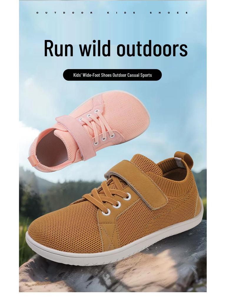 Outdoor Kids' Wide Toe Shoes: Casual, Sports, Hiking, Walking, Running, Jump Rope - Wide Fit