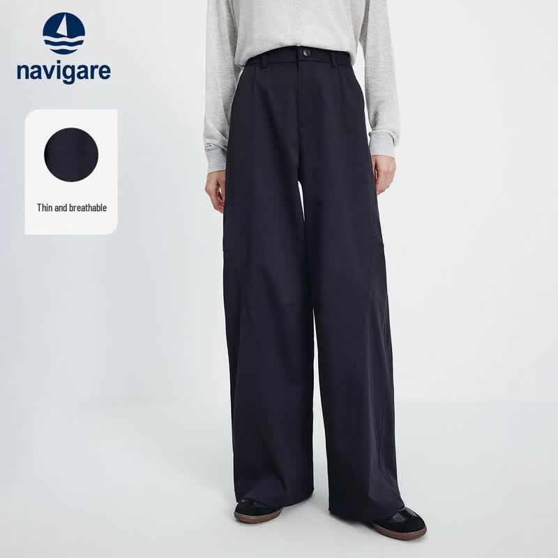 Navigare Women s Slimming Wide-Leg Long Pants S