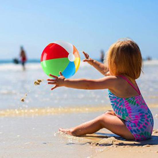 6Pcs Ball Toy Durable Bright Colors Lightweight Portable Colorful Flexible Plastic Boys Girls Rainbow Color Beach Bouncing Ball for Daily Life