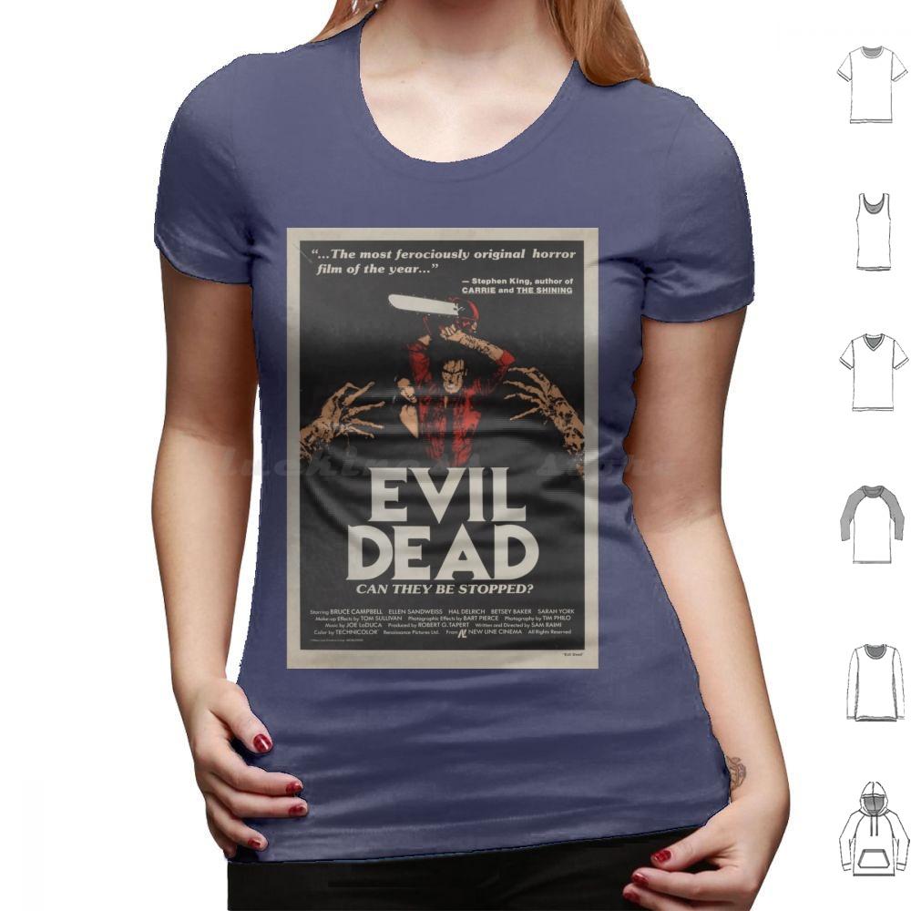 Evil Dead T Shirt Big Size 100 Cotton Horror Movie Dead Halloween Film Vintage Zombie Retro Funny Evil Dead Ash Bruce Campbell