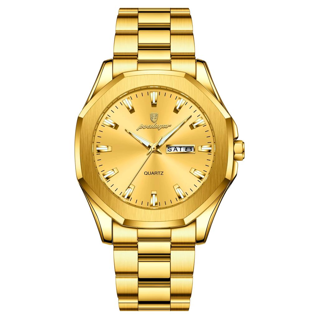 Top Brand Luxury New Men's Watch Waterproof Luminous Quartz Calendar Wrist Watch