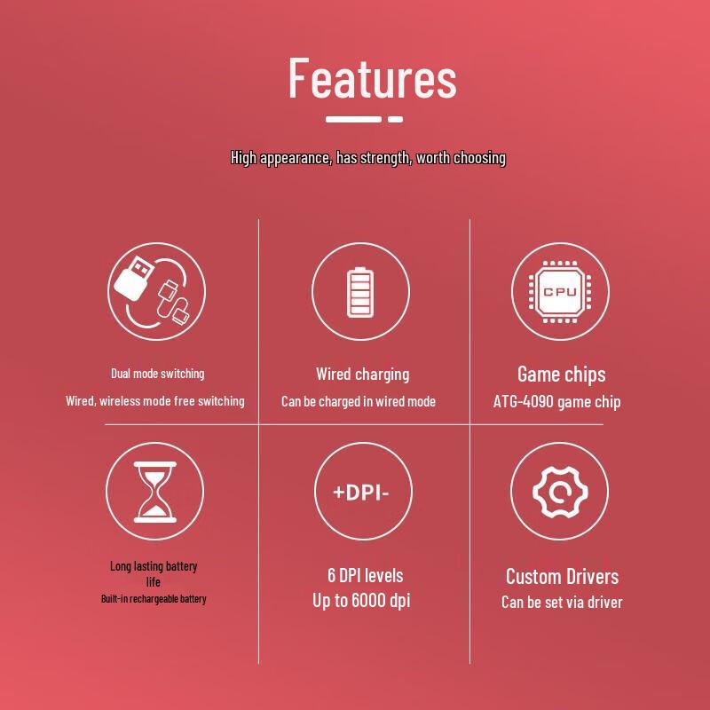 Dareu EM905 PRO Wrangler Trend Dual Mode Gaming Mouse