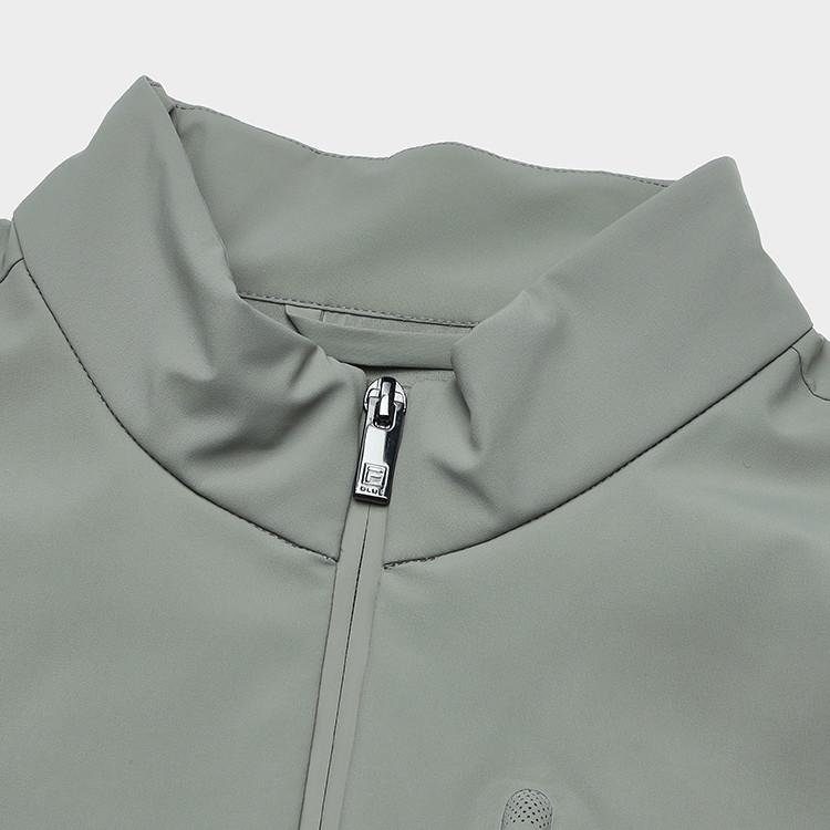 Fila Fashion Casual Simple Stand Collar Zipper Long Sleeve Jacket Men Jackets Dark-Green F11M412706F-KK