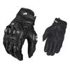 Men's Black Racing Motorcycle Gloves Genuine Leather White Road Riding Touch Screen Summer Winter Motorbike Team Gloves
