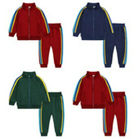 Gold Velvet Children's Autumn/Winter Two-Piece Set for Boys and Girls - Trendy Sweatshirt Outfit