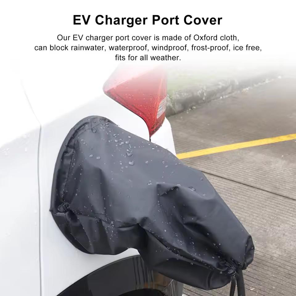 EV Charger Port Rainproof Protector Cover, Magnetic Electric Car Charger Plug Cover, Outdoor Waterproof Durable, Transparent