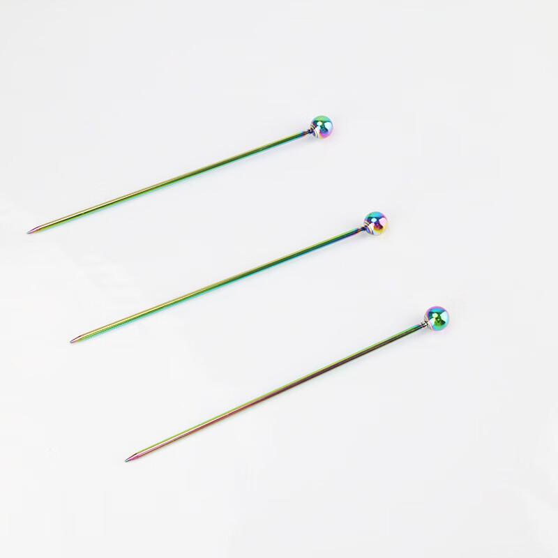 Gold Stainless Steel Cocktail Fruit Picks