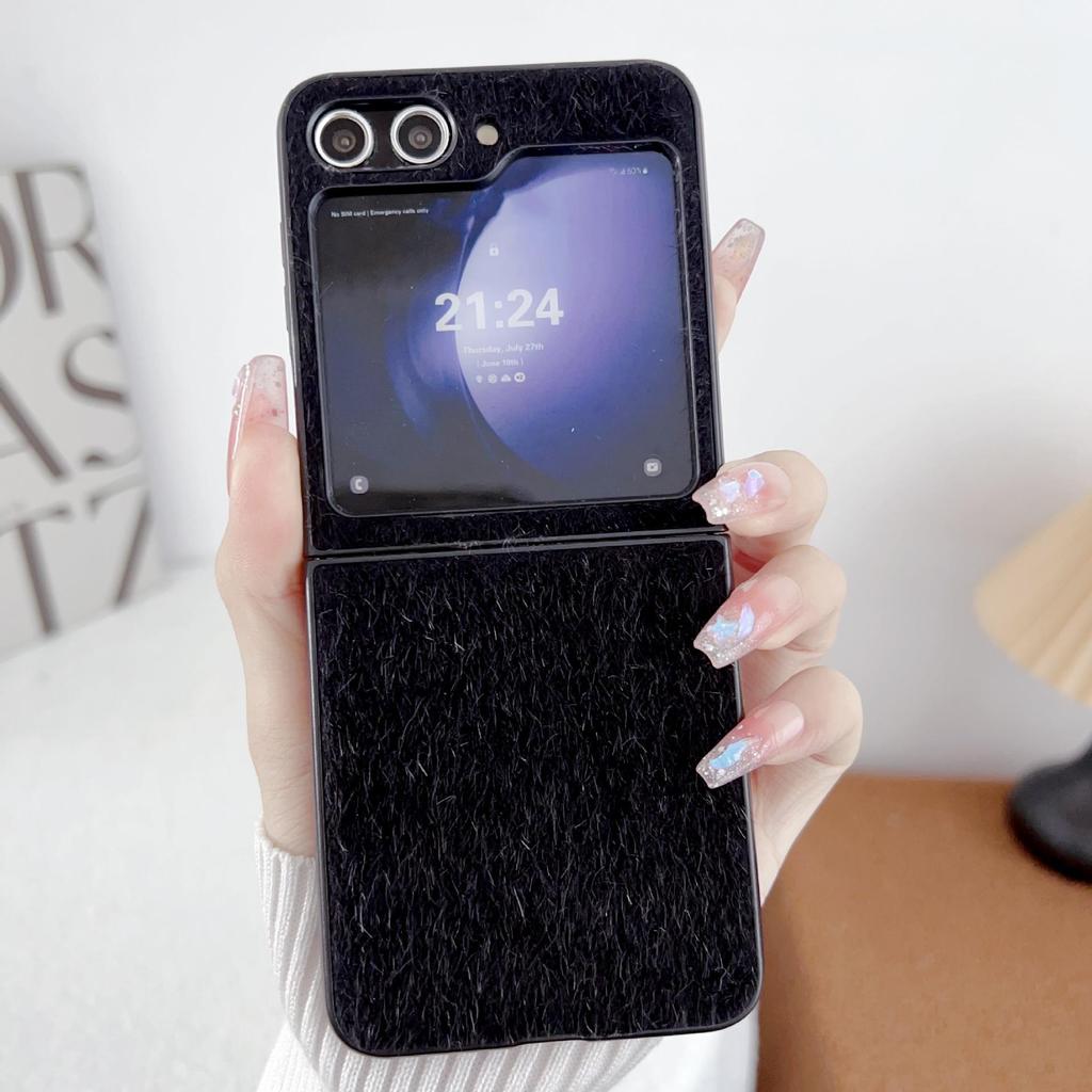 Samsung Z Flip 3-7 Mink Plush Case