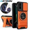 KEYSION Magnetic Phone Case for Infinix GT 30 30 Pro 5G Slide Camera Protection Upright Kickstand 360 Ring Shockproof Back Cover