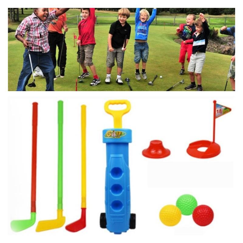 Rui Cheng Indoor Plastik Kinder Golf Spielzeug Set Sport Übung Ball Schläger Kombination