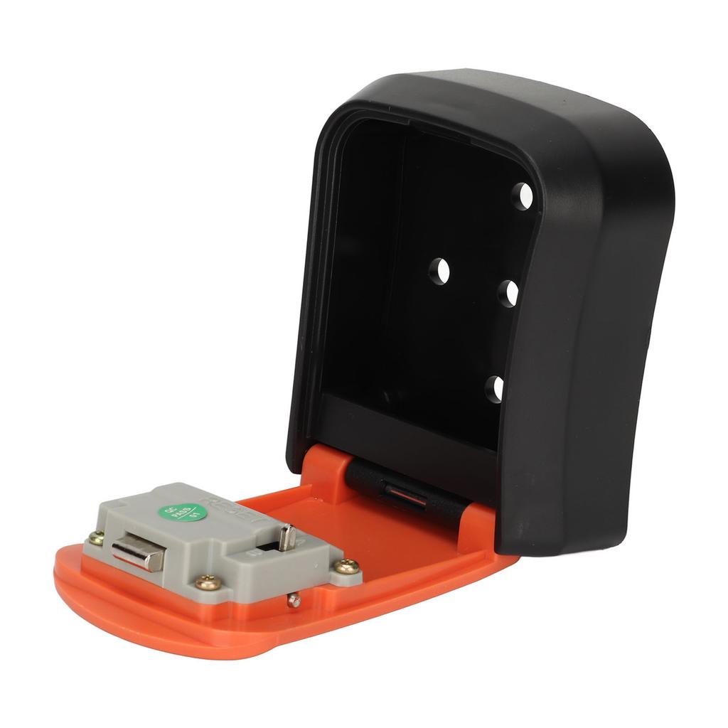 Combination Lock Box Wall Mounted ABS 4 Digit Waterproof Key Storage Lock Box with 5 Keys Capacity