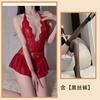 Sexy Lingerie Sexy Lace Uniform Temptation Hollow Open Onesie Women's Hot Pure Desire Pajama Set