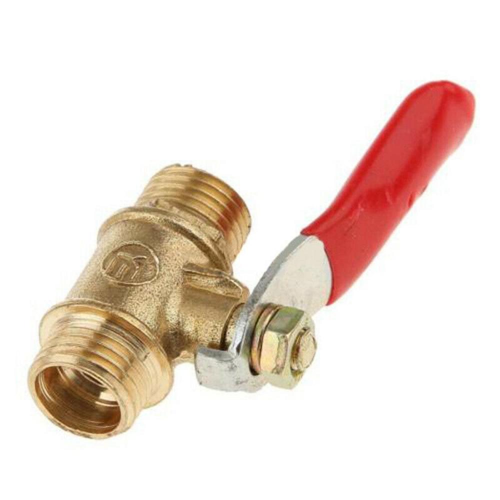 G1/4 Full Port Hose Connector Brass Pipe Male To Male Thread Switch Pipe Fittings Ball Valve