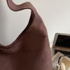 Soft Faux Suede Polyester Hobo Bag – Lightweight & Stylish Shoulder Tote for Women, Perfect for Everyday Use