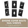 WZP 14PCS Lower Engine Cover Pin Screws, Radiator Support, Radiator Engine Access Cover Pin Clip, Splash Shield Bolt Screw Fastener Clip,