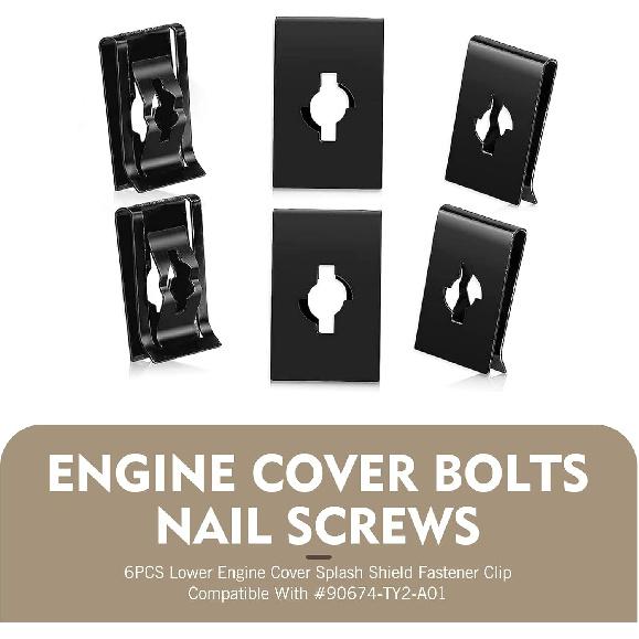 WZP 14PCS Lower Engine Cover Pin Screws, Radiator Support, Radiator Engine Access Cover Pin Clip, Splash Shield Bolt Screw Fastener Clip,