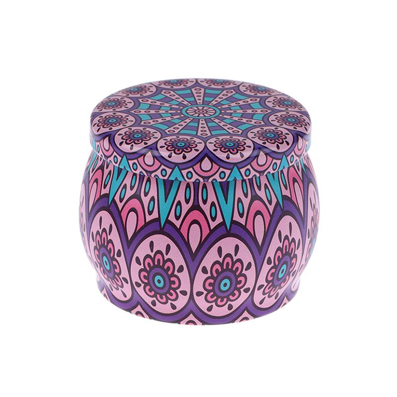 Vintage Candle Tin Can Candy Cookie Storage Box Dry Spice Storage Jar Suitable Diy Candle Cosmetic Ointment Making Christmas