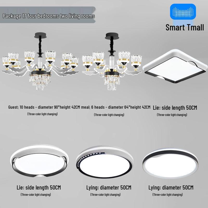 Luxury Modern Crystal Chandelier for Living Room - Elegant Luminous Fixture