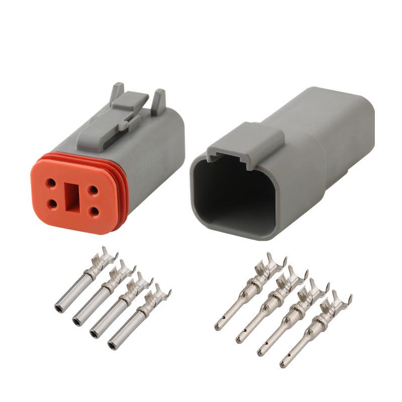 DT 2-Pin Waterproof Automotive Wiring Harness Plug DEUTSCH DT04-2P/DT06-2S Connector