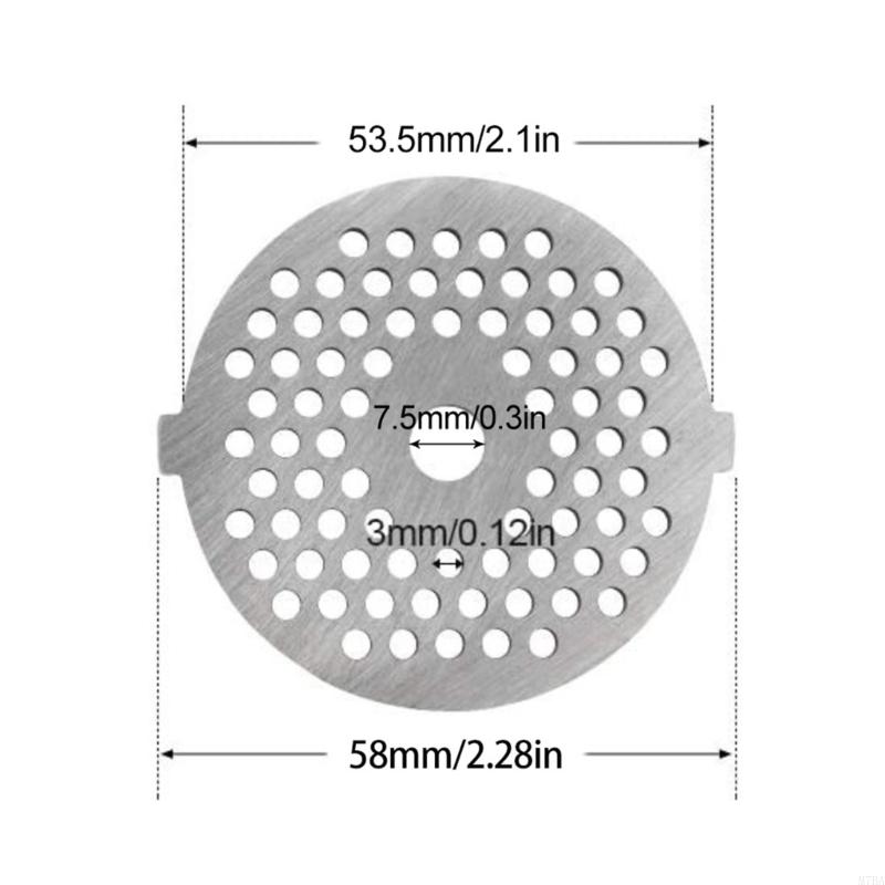 M7BA Plaque Disque Couteau Hachoir de Cuisine avec Trou Plaque Broyeuse Broyeur