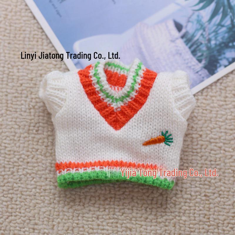 20cm Cotton Doll Accessories: Plush Dog Sweater, Scarf, Hat Set