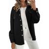 Women's Spring and Autumn Solid Color Diamond Pocket Lightweight Jacket Long Sleeve Casual Lapel Jacket