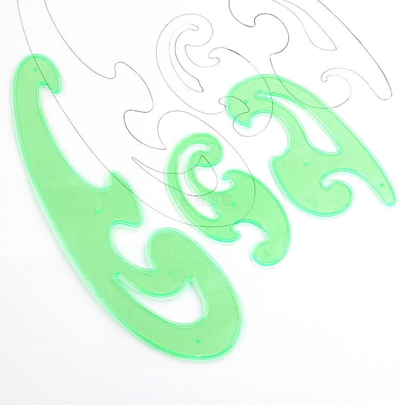 Cloud Ruler 3-Piece Curve Board Set for Student Art, Architecture & Manga Design