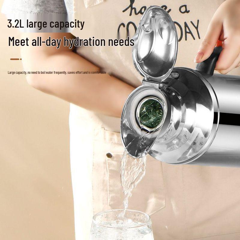 Large Capacity Double-Layer Stainless Steel Insulated Hot Water Bottle