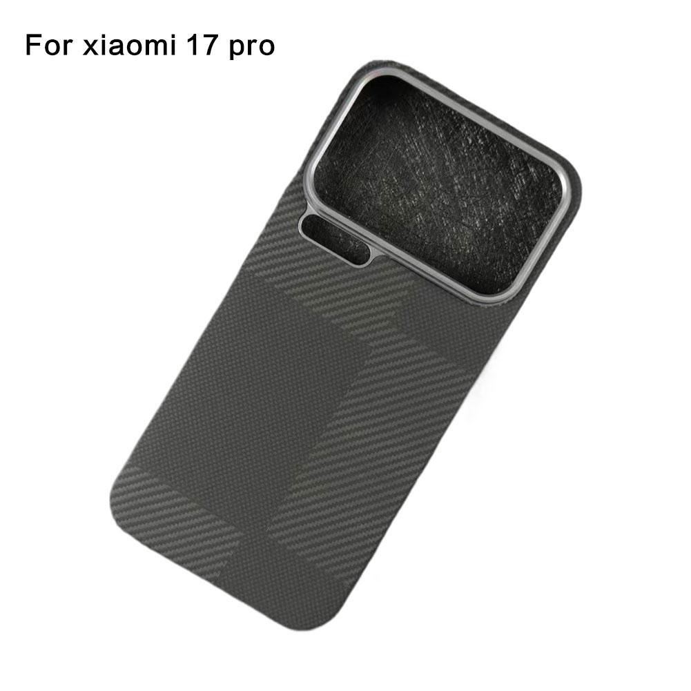 Luxury Aramid Carbon Fiber Magnetic Case For Xiaomi 17 Pro/17 Pro Max Matte Thin Phone Shockproof Back Cover Accessories