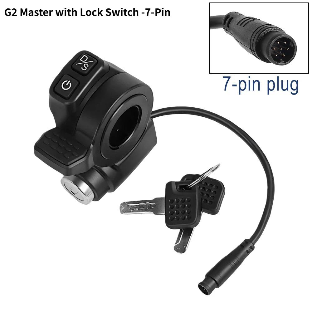 Security Throttle for Kukirin G2 Master E-Scooter Key Ignition Switch Thumb Accelerator Combo in Single Handlebar Control Unit Throttles 2