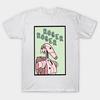 Men Black Print T-shirt Roger, Roger No-Cut Transfer Paper Print Cotton Tshirt